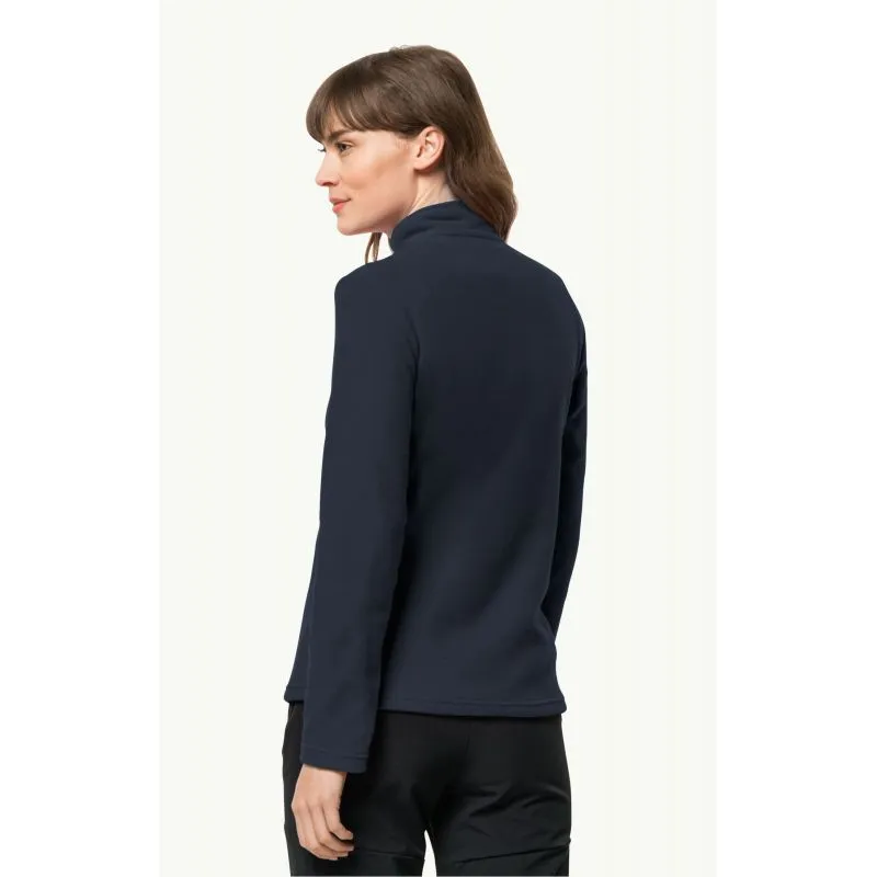 Forro polar con media cremallera JACK WOLSKINS TAUNUS HZ (Graphite), mujer