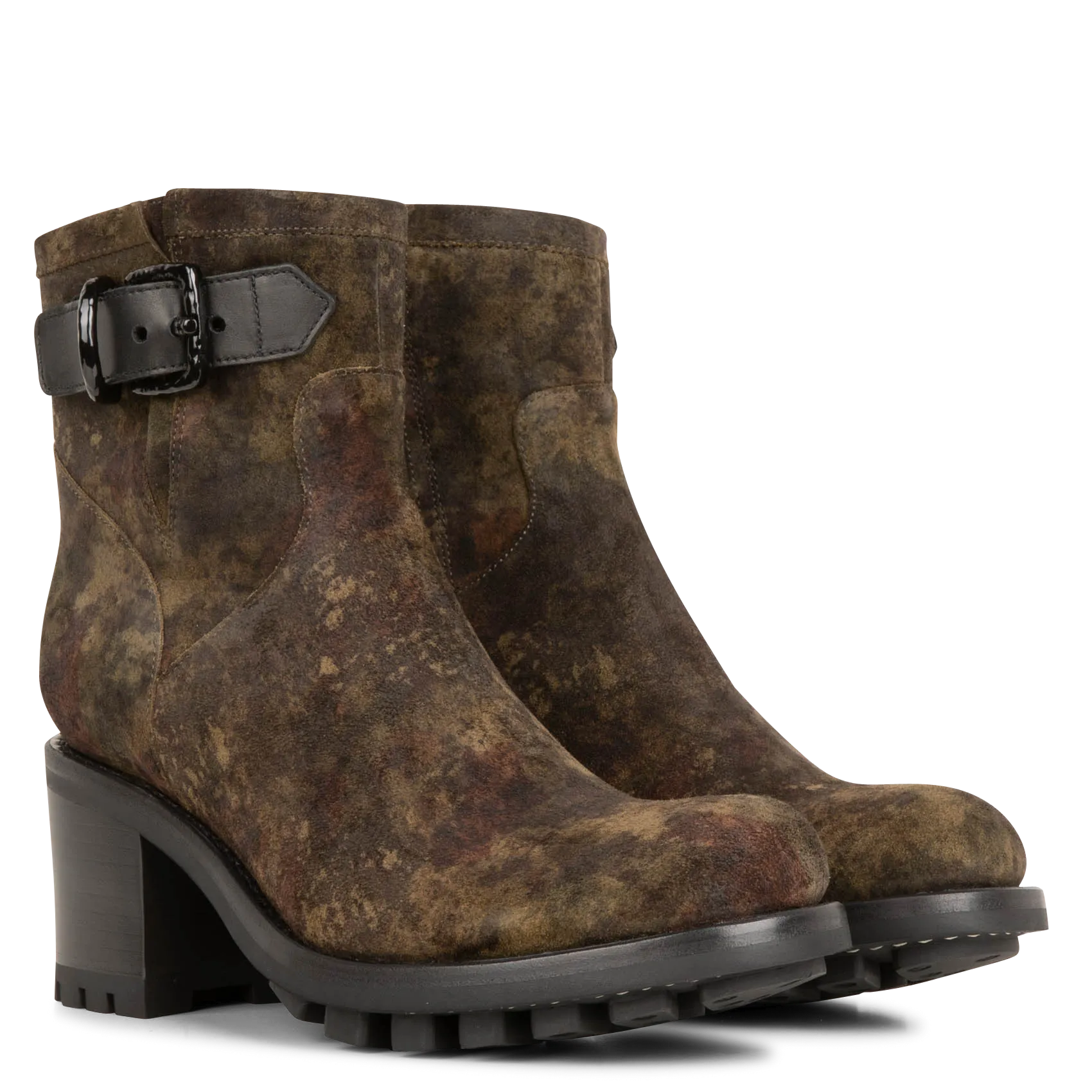 FREE LANCE JUSTY 7 SM GE BUCKLE  BOTINES DE CUERO EN MULTICOLOR