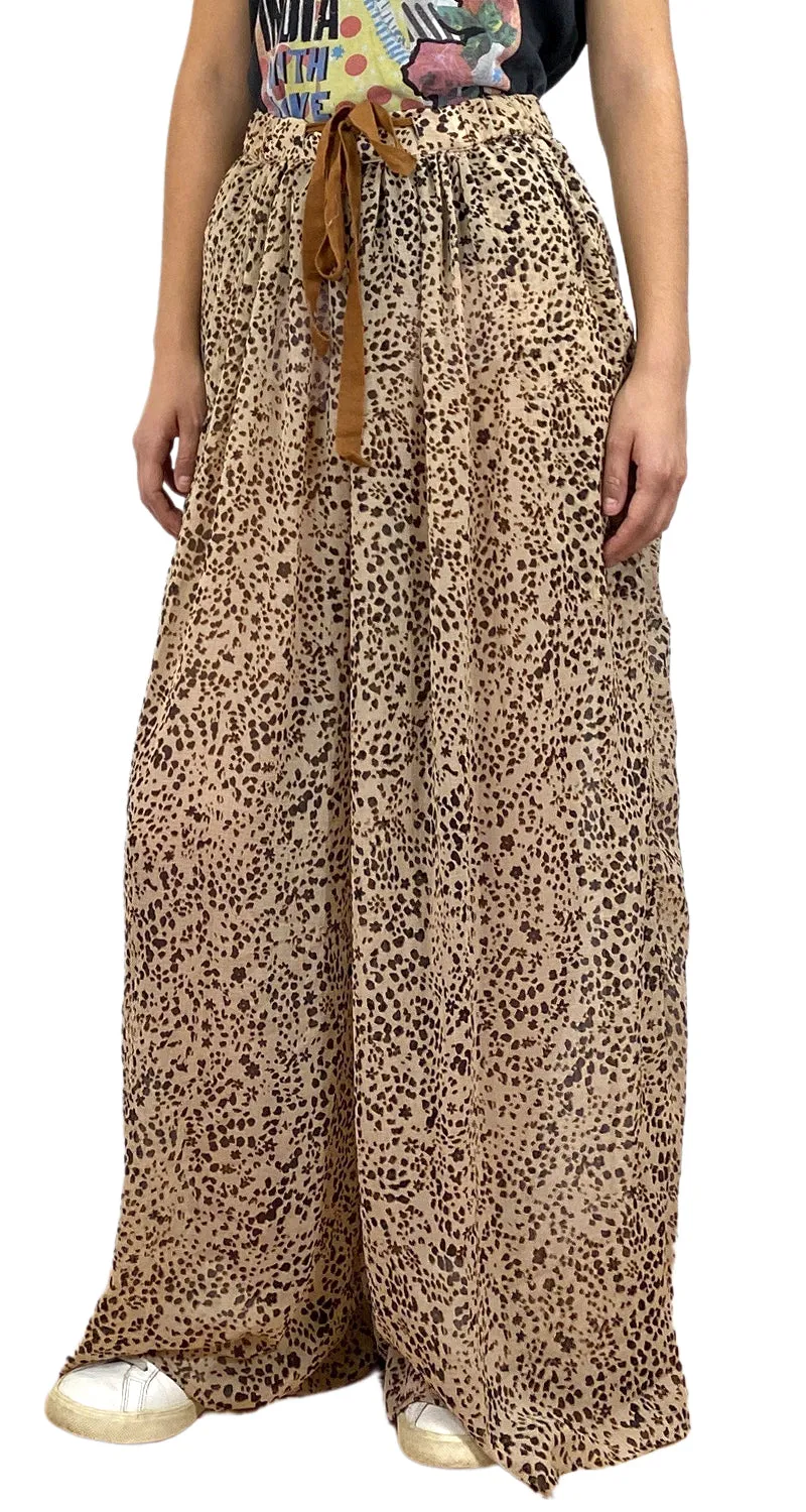 FREE PEOPLE Pantalón Animal Print