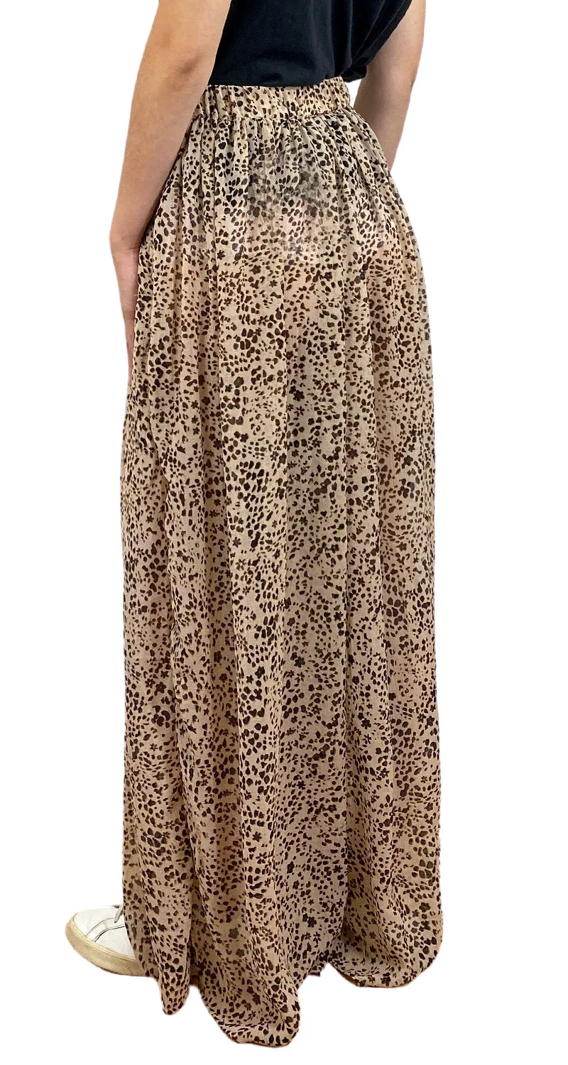 FREE PEOPLE Pantalón Animal Print