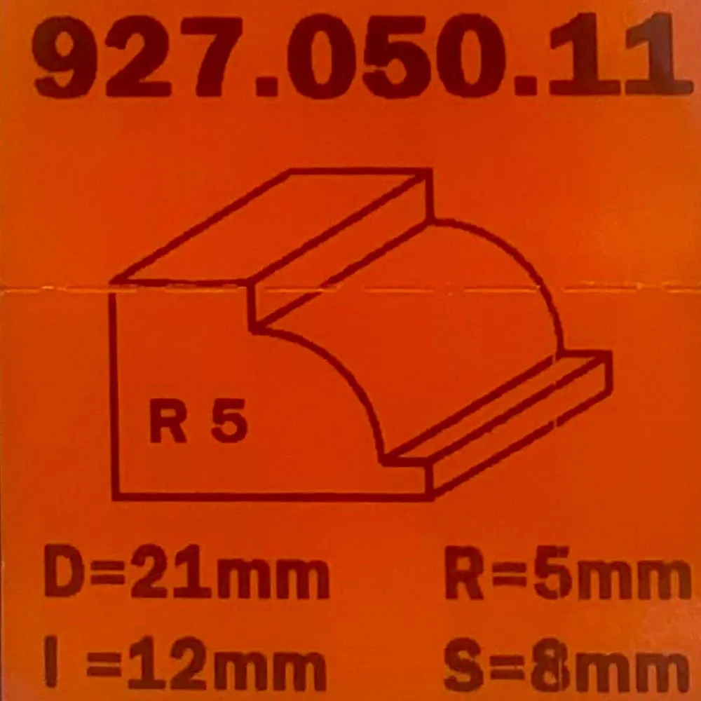 Fresa radio concavo HM S:8 D:21 R:5 927.050.11 CMT