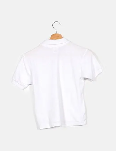 Fruit Of The Loom Polo blanco botones