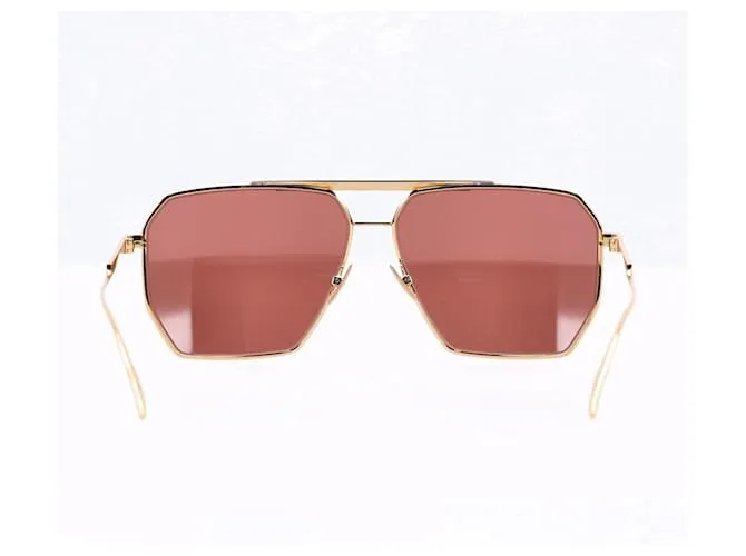 Gafas de sol Bottega Veneta BV1012S en metal dorado 