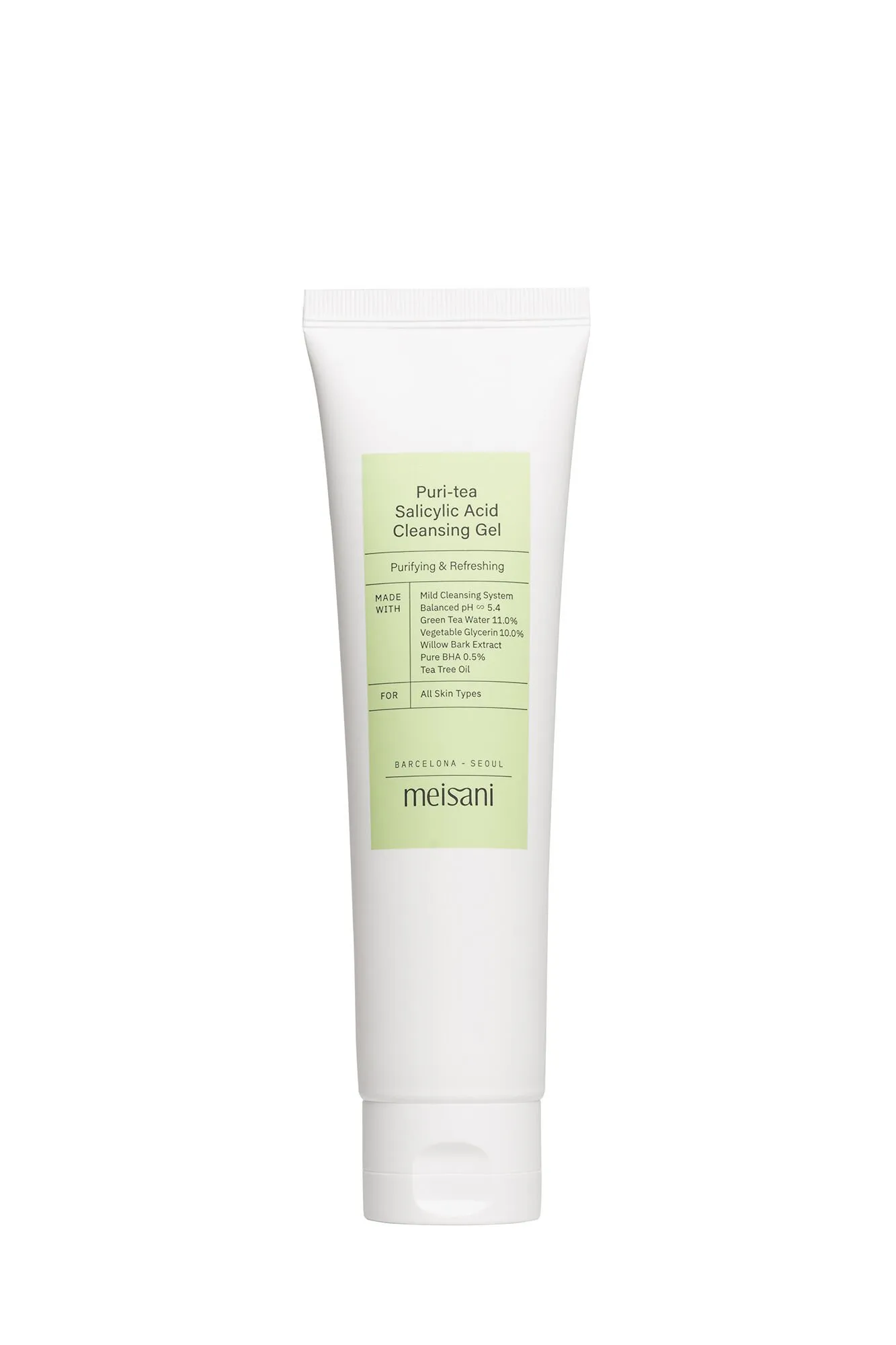 Gel limpiador facial purificante y refrescante