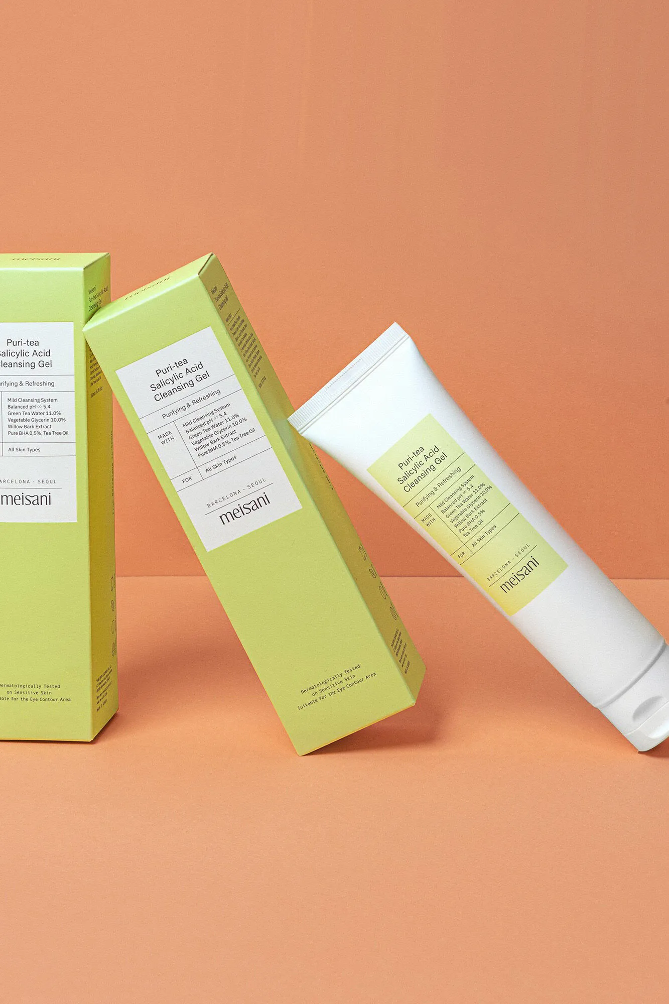 Gel limpiador facial purificante y refrescante