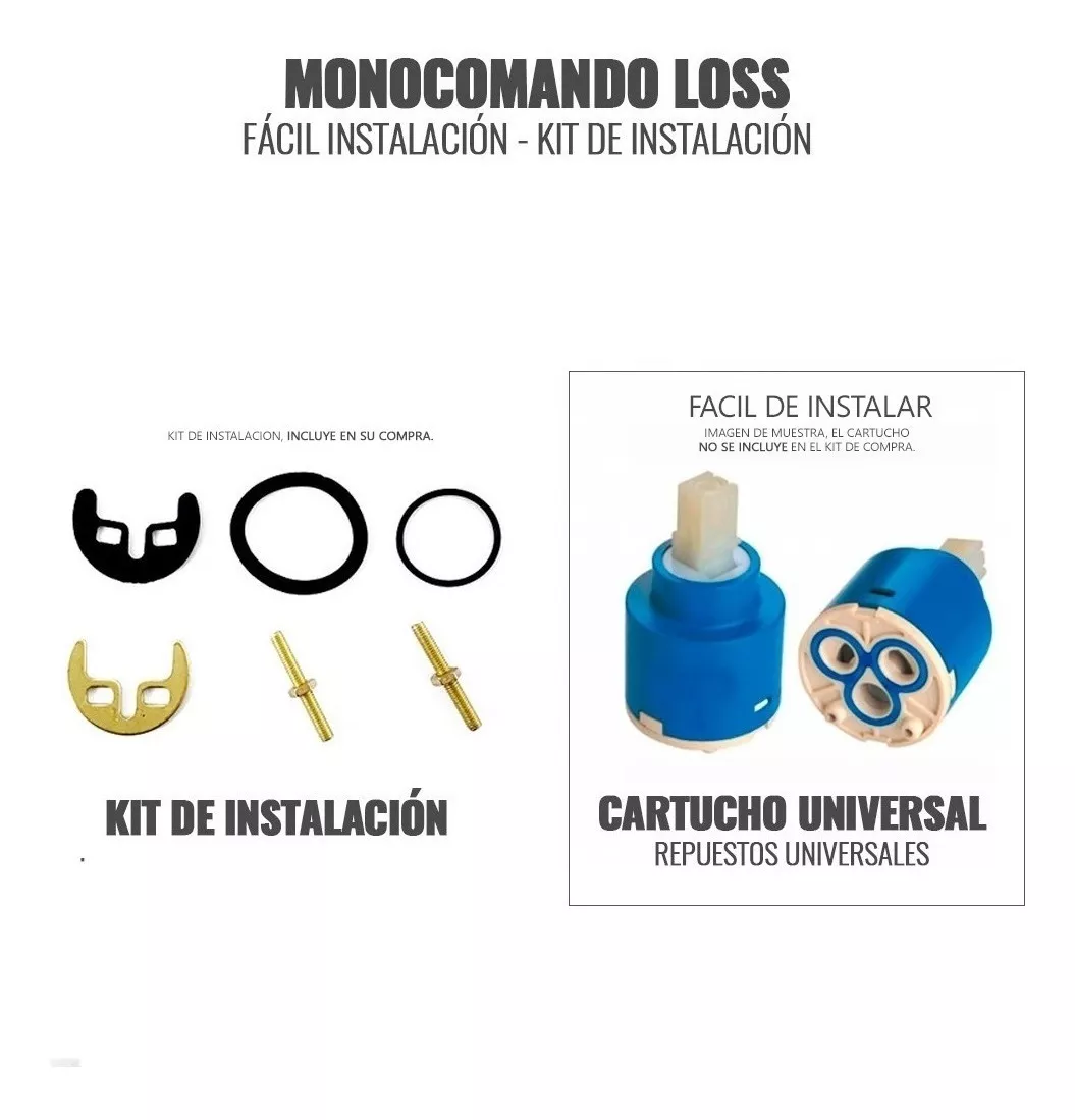 Griferia Lavatorio Monocomando Canilla Para Baño