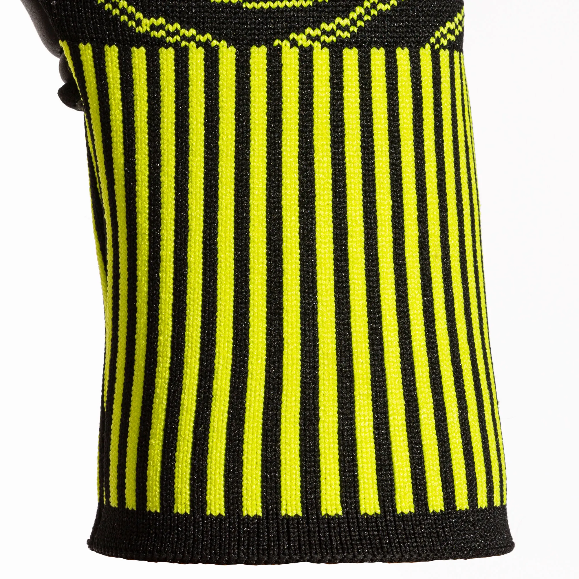 Guantes portero fútbol Area 360 negro amarillo flúor