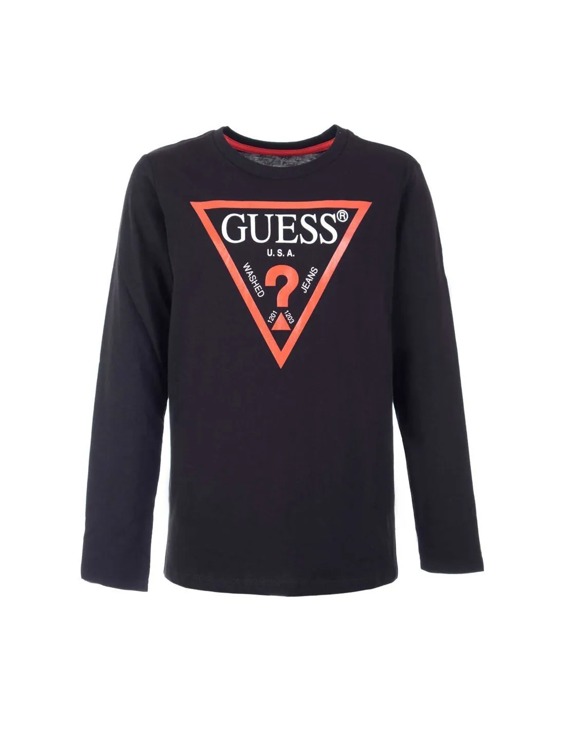 GUESS  CAMISETA NEGRA L84I29K8HM0 NIñO