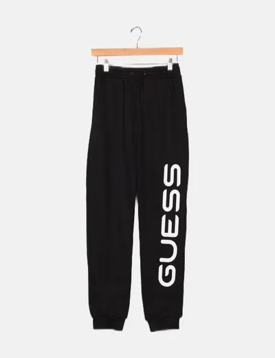 Guess Pantalón negro deportivo