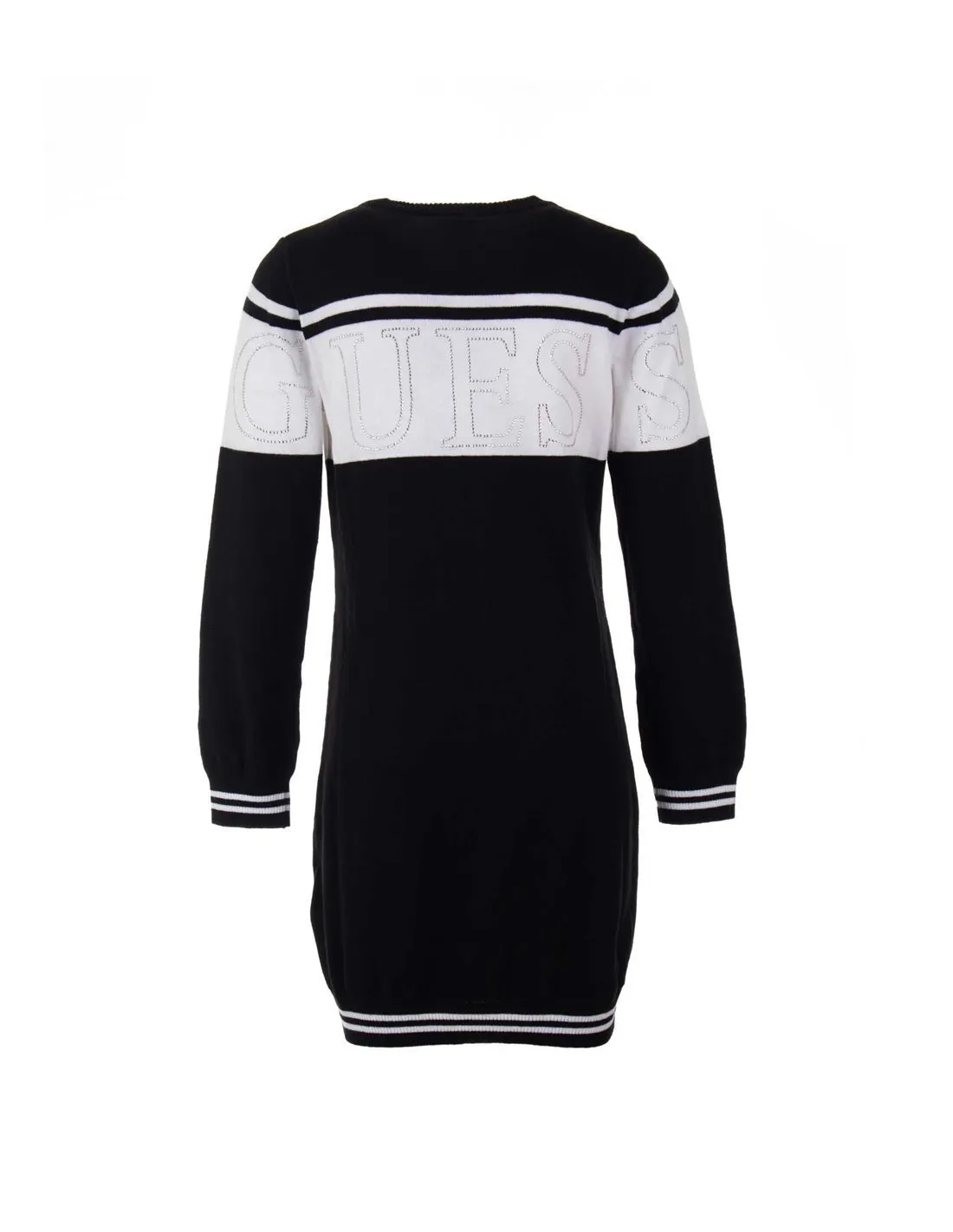 GUESS  VESTIDO NEGRO Y BLANCO J4YK04Z3GW0 NIñA