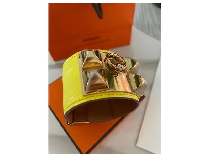 Hermès Collier de chein Amarillo 