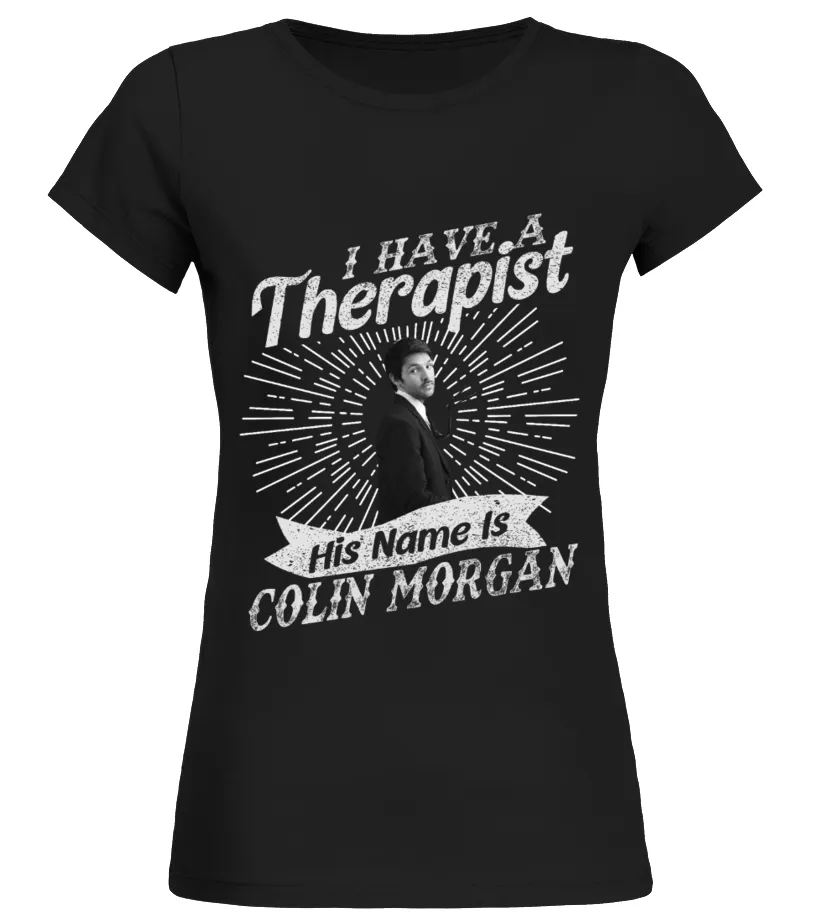 HIS NAME IS COLIN MORGAN Camiseta cuello redondo Mujer