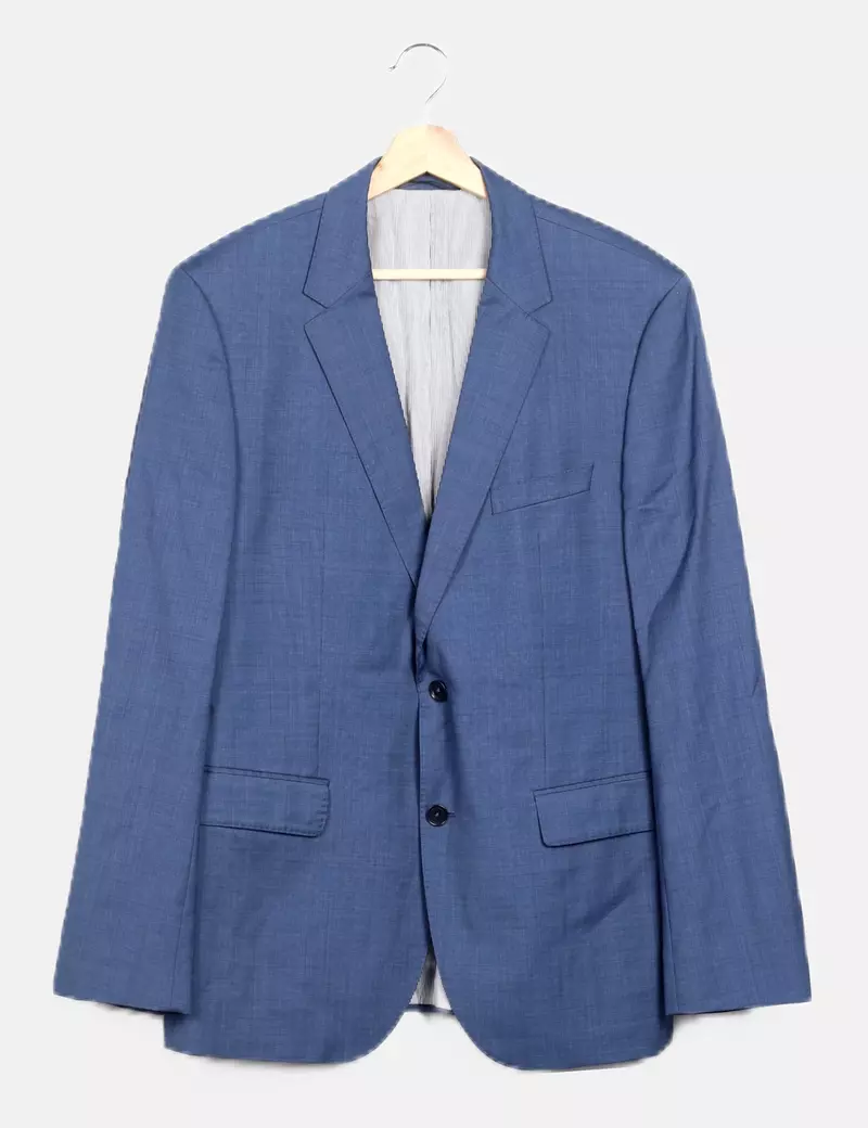 Hugo Boss Americana cruzada azul marino
