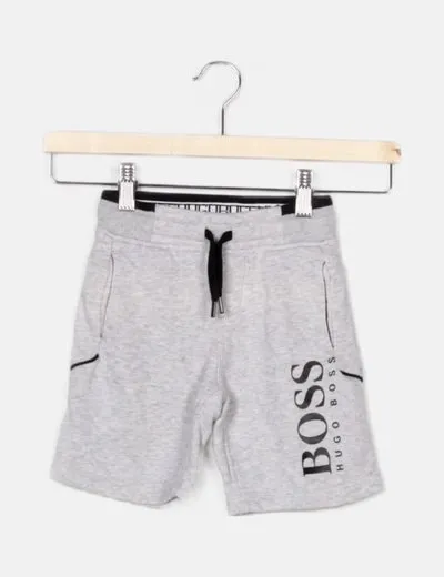Hugo Boss Bermuda chándal gris