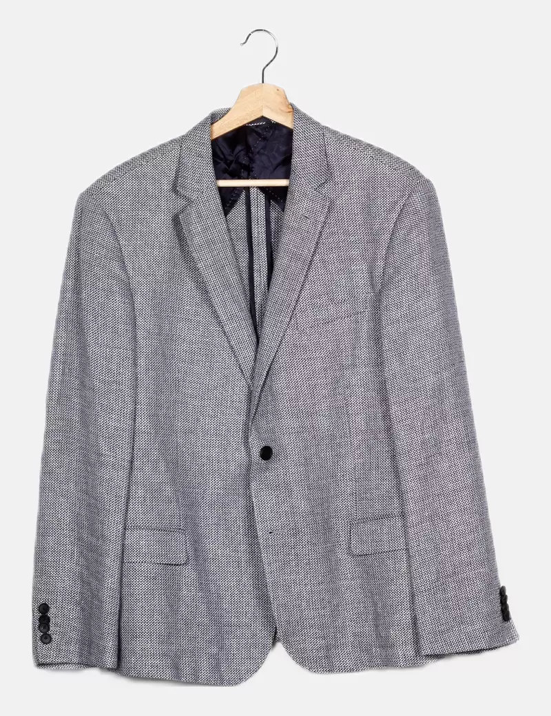 Hugo Boss Blazer azul marina pata de gallo