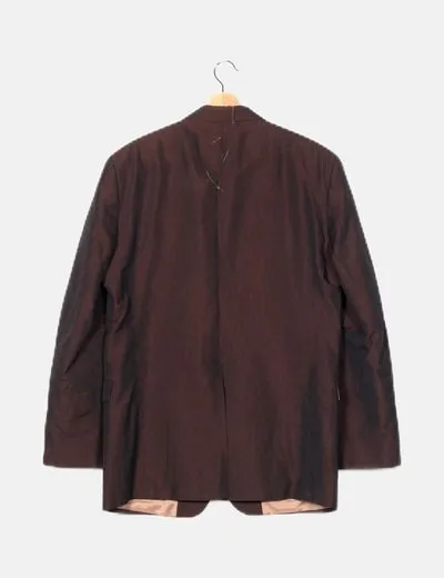 Hugo Boss Conjunto blazer y pantalón marrón traje