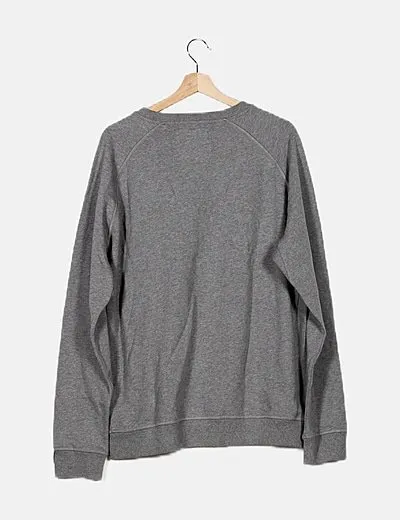 Hugo Boss Sudadera gris manga larga