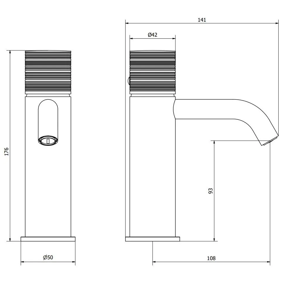 IB RUBINETTERIE VINILE MEZCLADOR DE LAVABO CON DESAGÜE AUTOMÁTICO CROMO