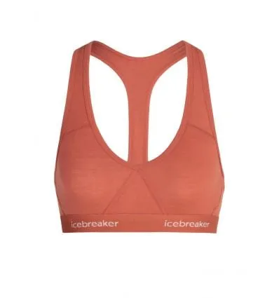 ICEBREAKER Sprite Racerback Bra (Clay) Mujer