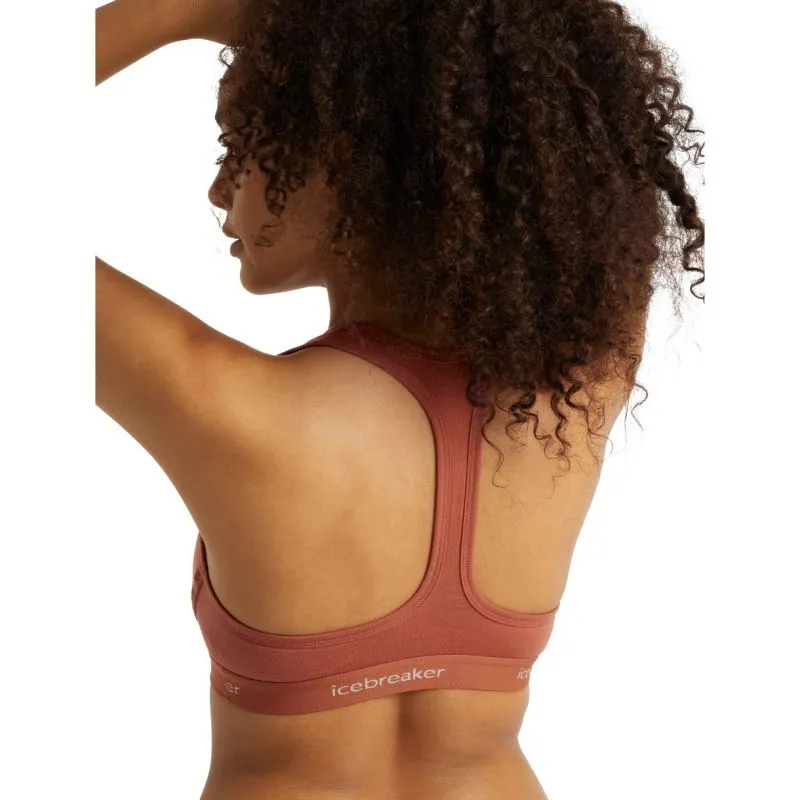 ICEBREAKER Sprite Racerback Bra (Clay) Mujer