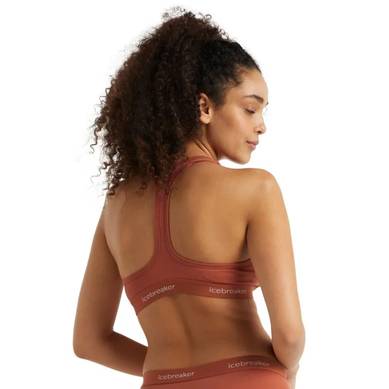 ICEBREAKER Sprite Racerback Bra (Clay) Mujer