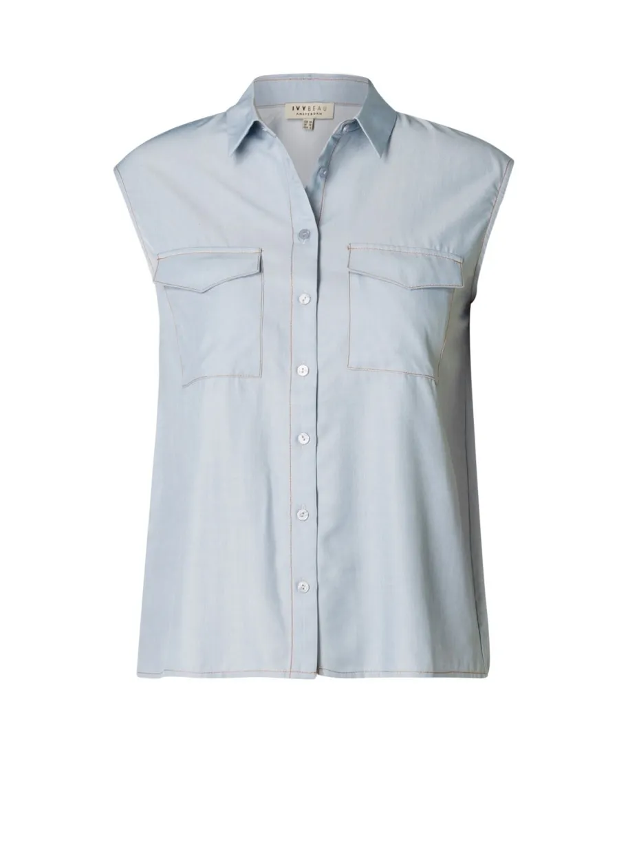 Ivy Beau Dames Blouse Mouwloos 4200109 Mirja