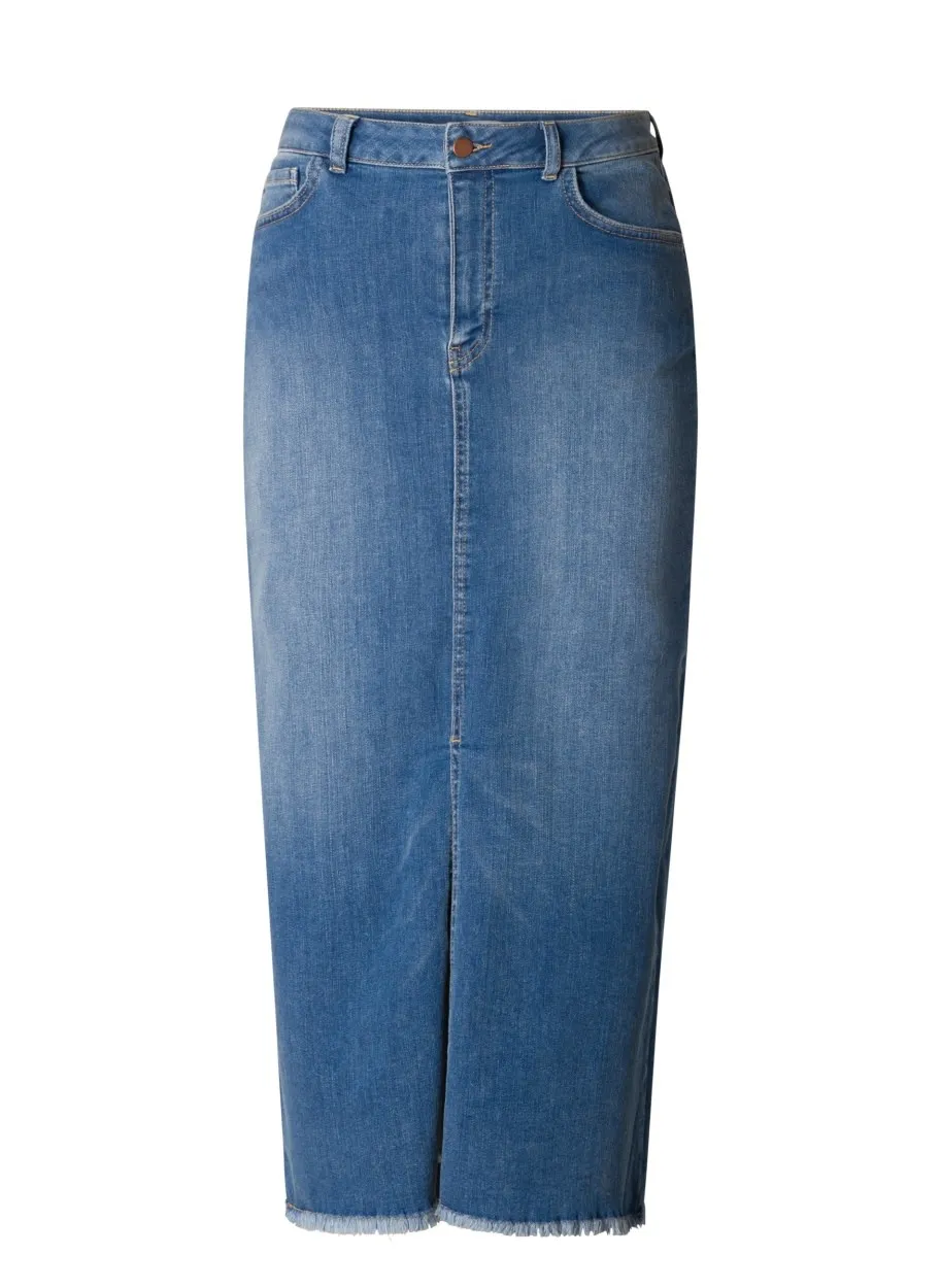 Ivy Beau Dames Jeansrok Lang 4001279 Kiran