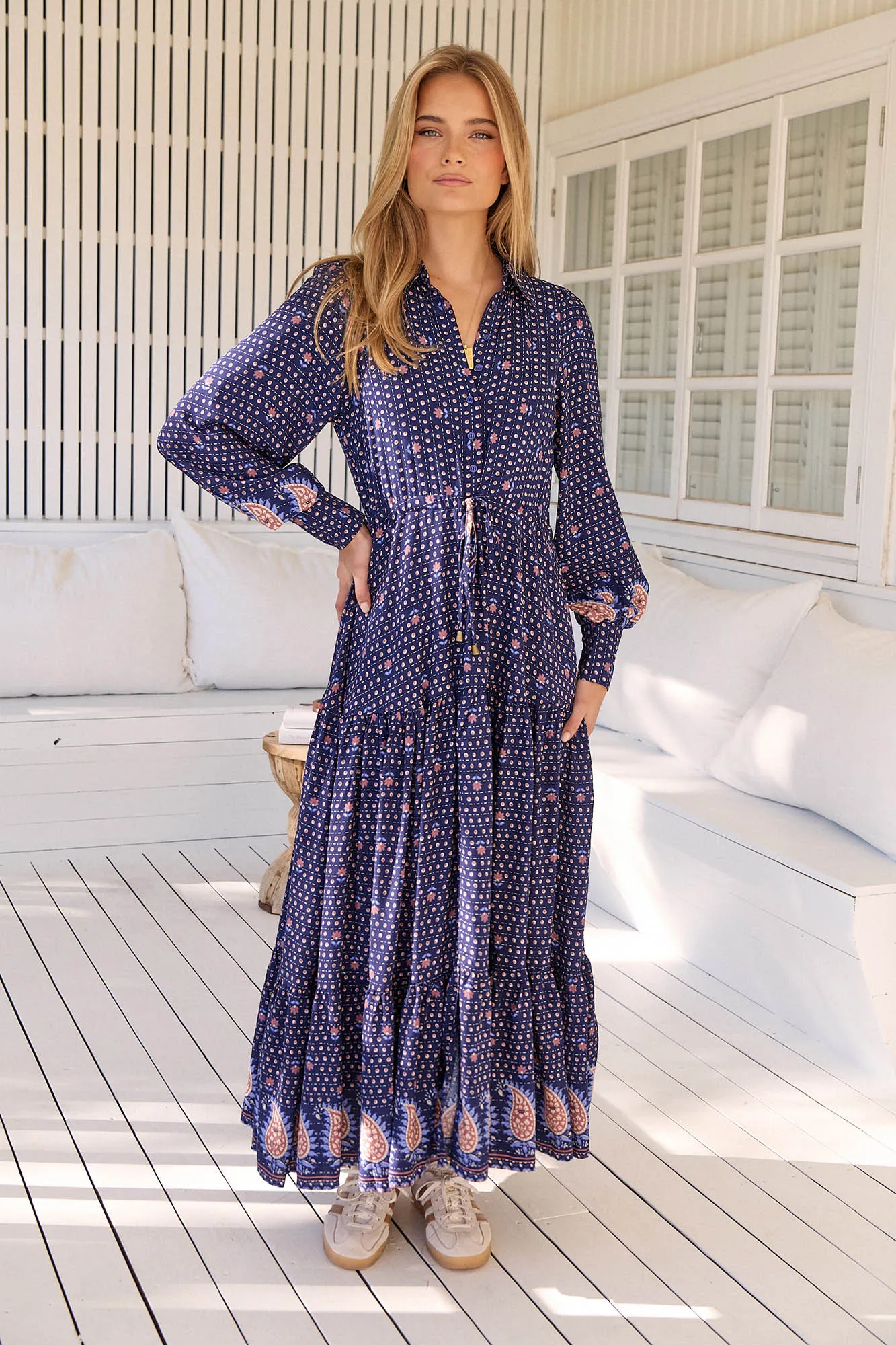 Jaase Vestido maxi Romee estampado