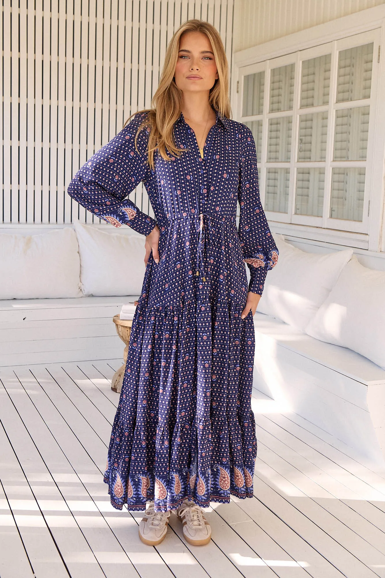 Jaase Vestido maxi Romee estampado