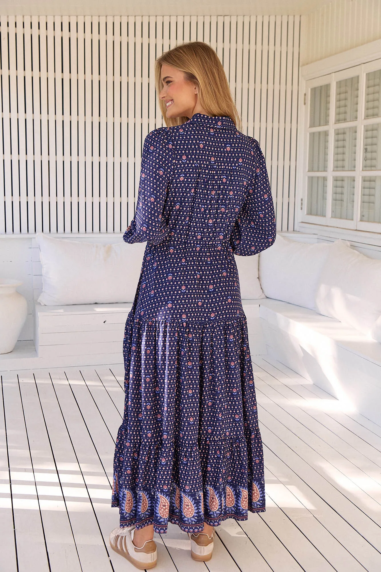 Jaase Vestido maxi Romee estampado