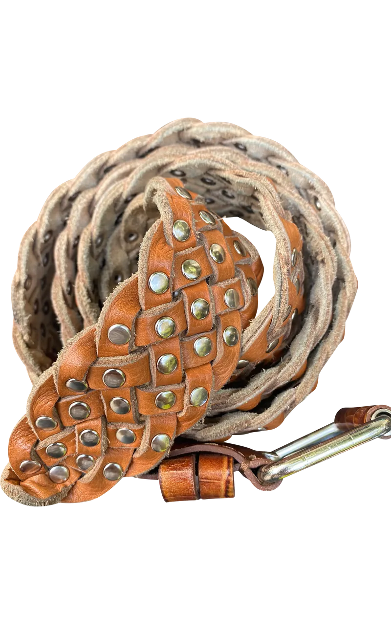 JAZMIN CHEBAR Cinturón Croco Camel