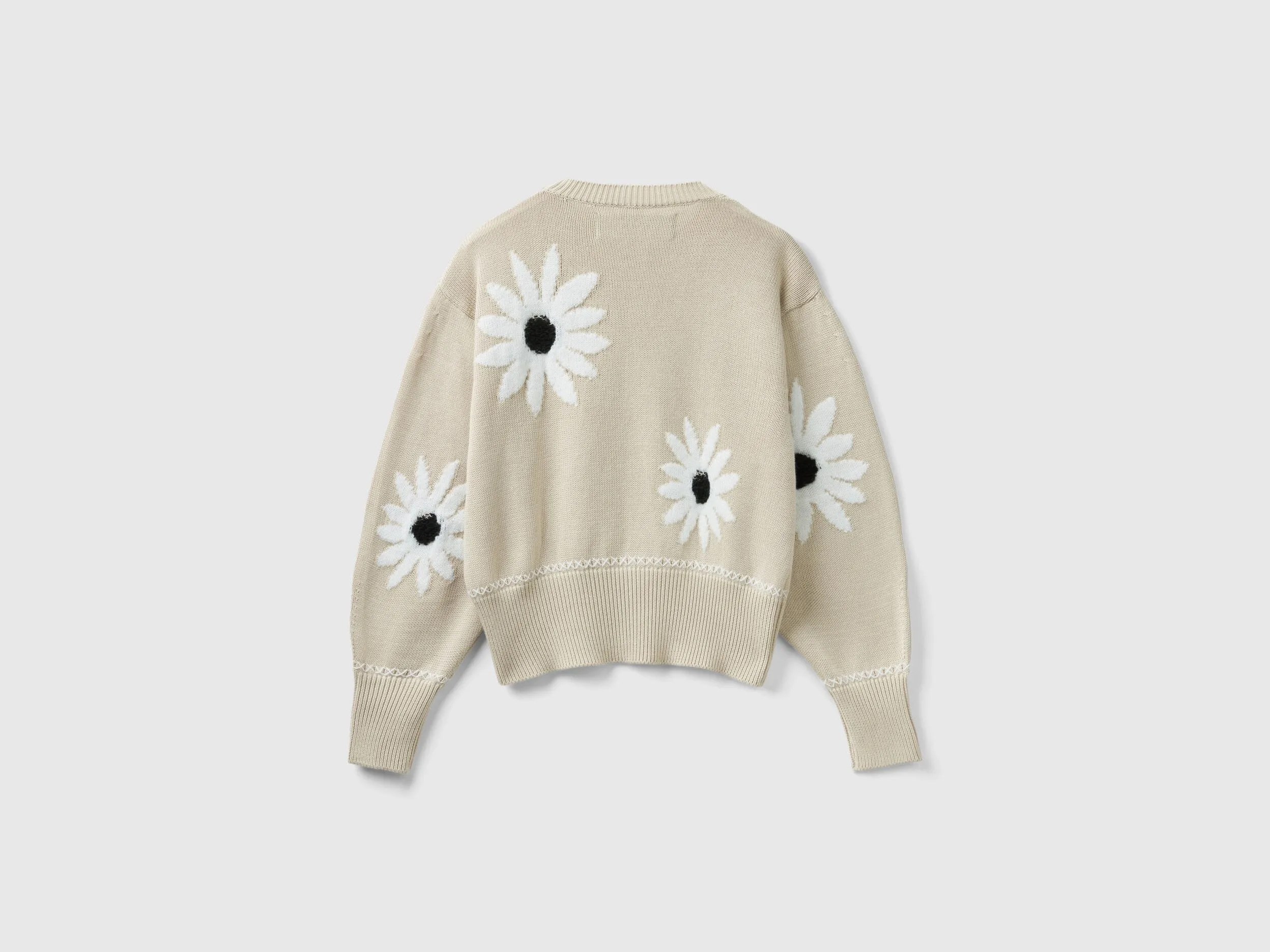 Jersey con grabados de flores