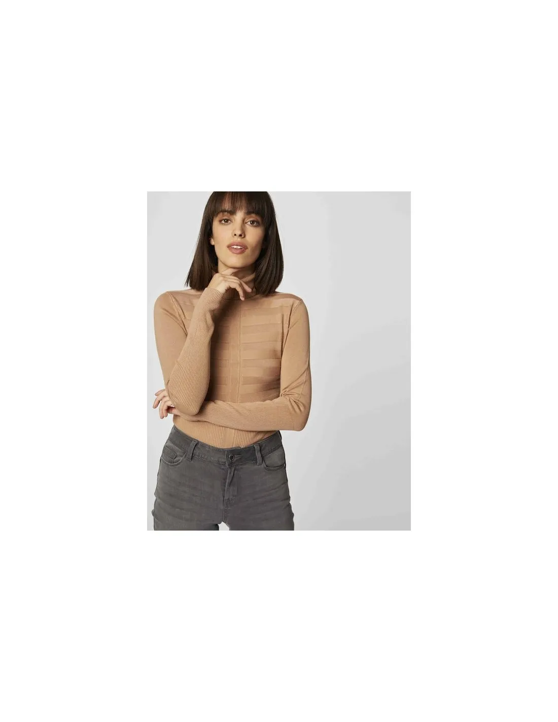 JERSEY CUELLO ALTO MORGAN MENTOSA BRILLO