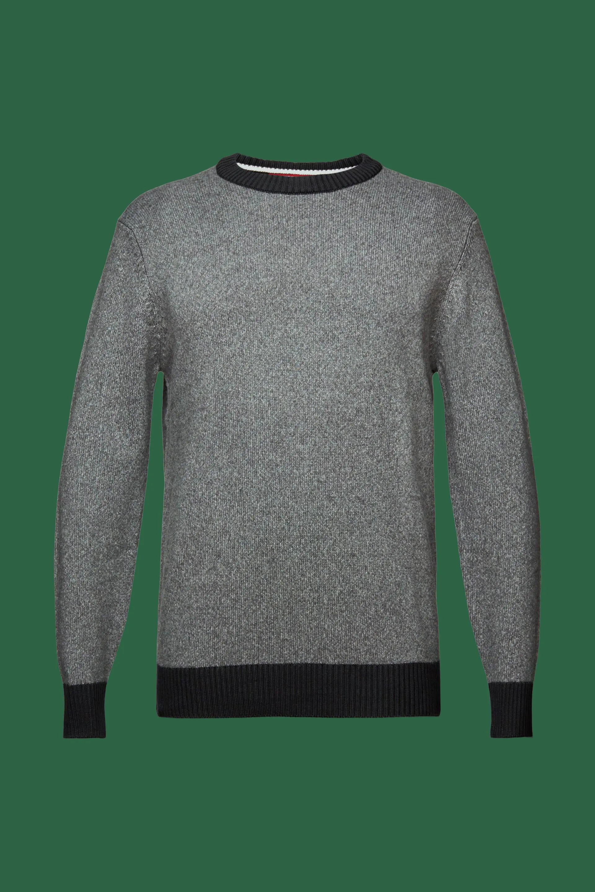 Jersey de cuello redondo en mezcla de lana