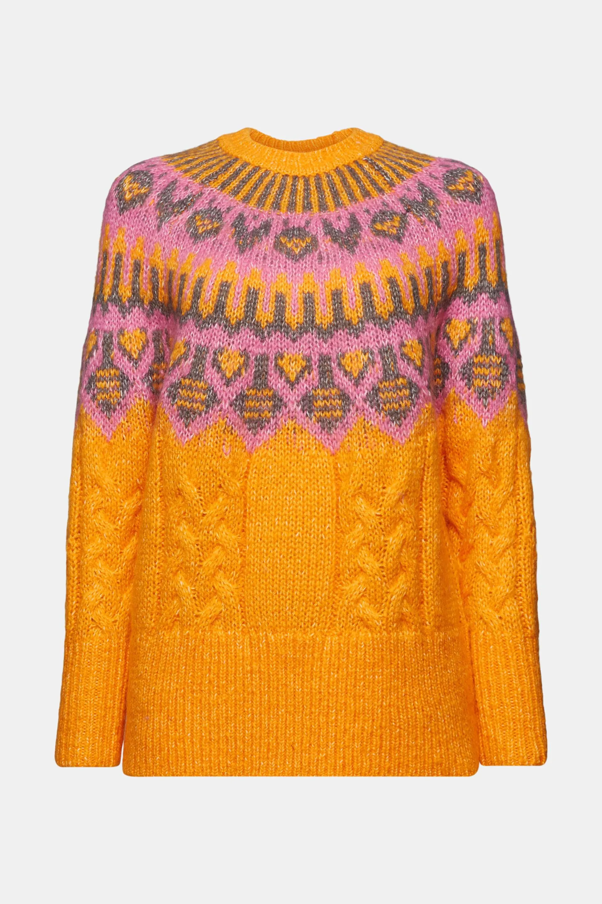 Jersey de estilo Fair Isle en mezcla de lana
