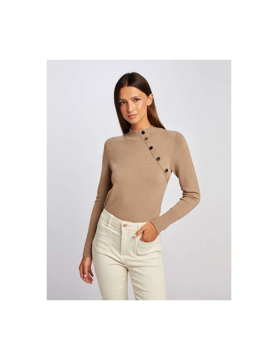 JERSEY SEMICISNE MORGAN MNOE BOTONES