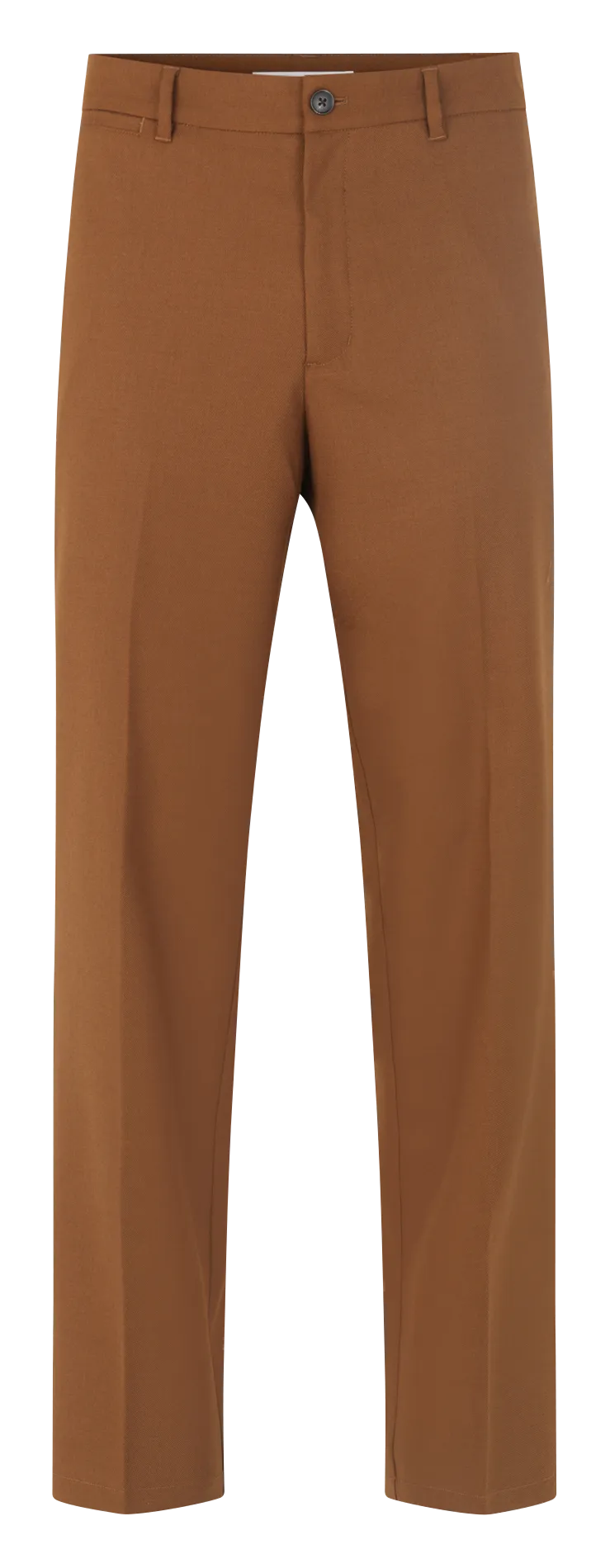 JOHNNY  PANTALóN RECTO DE MEZCLA DE LANA EN MARRON