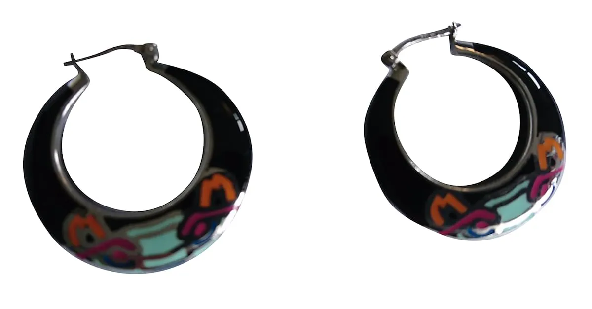 Kenzo Aretes Multicolor 