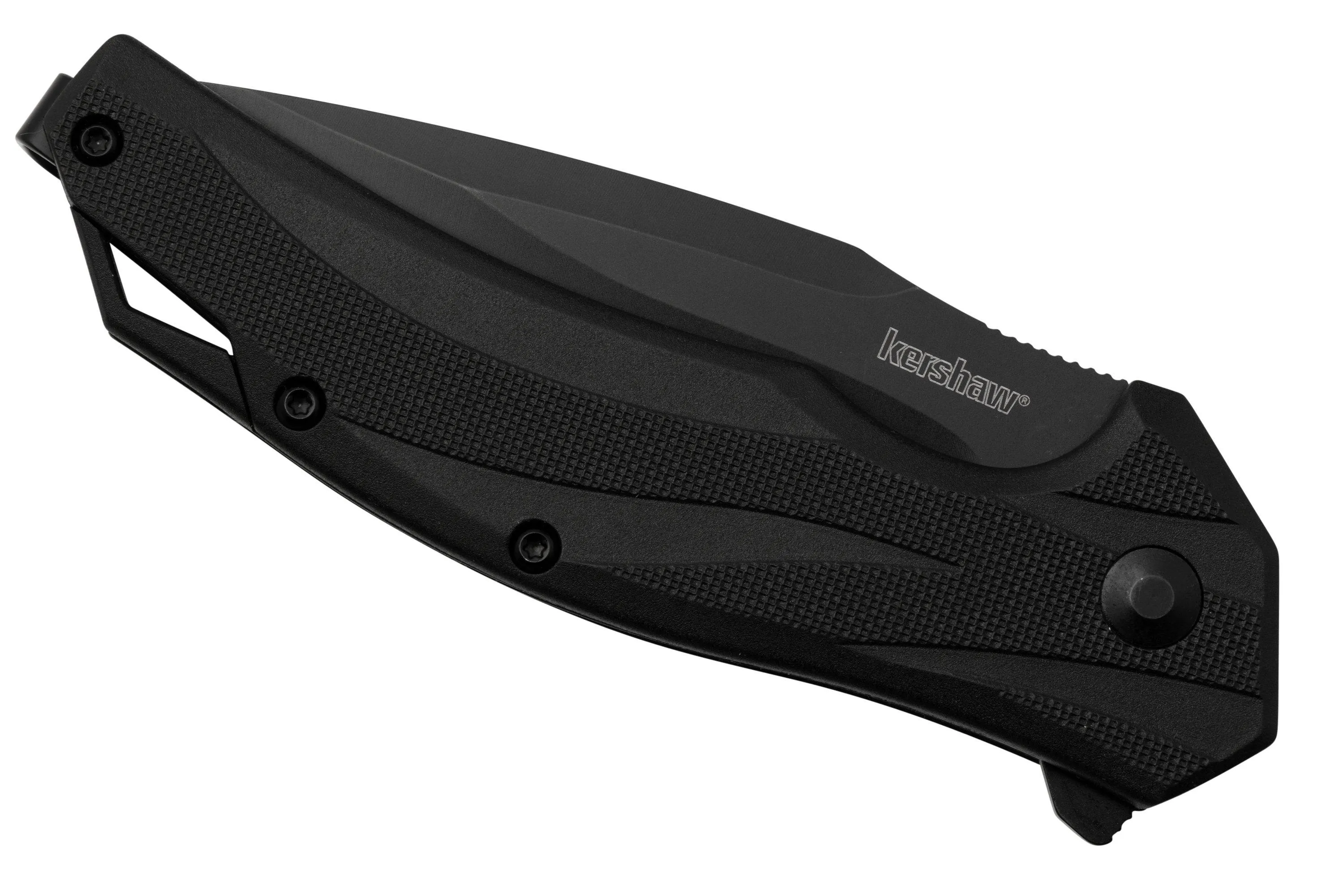 Kershaw Lateral Black Serrated 1645 Assisted Black FRN navaja
