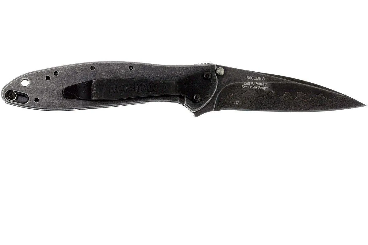 Kershaw Leek 1660CBBW Cuchilla Compuesta, Blackwashed