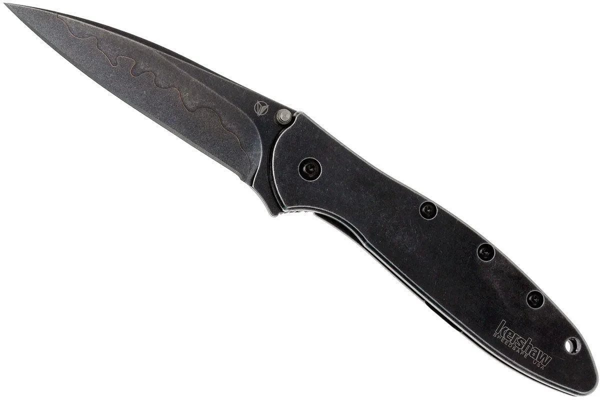 Kershaw Leek 1660CBBW Cuchilla Compuesta, Blackwashed