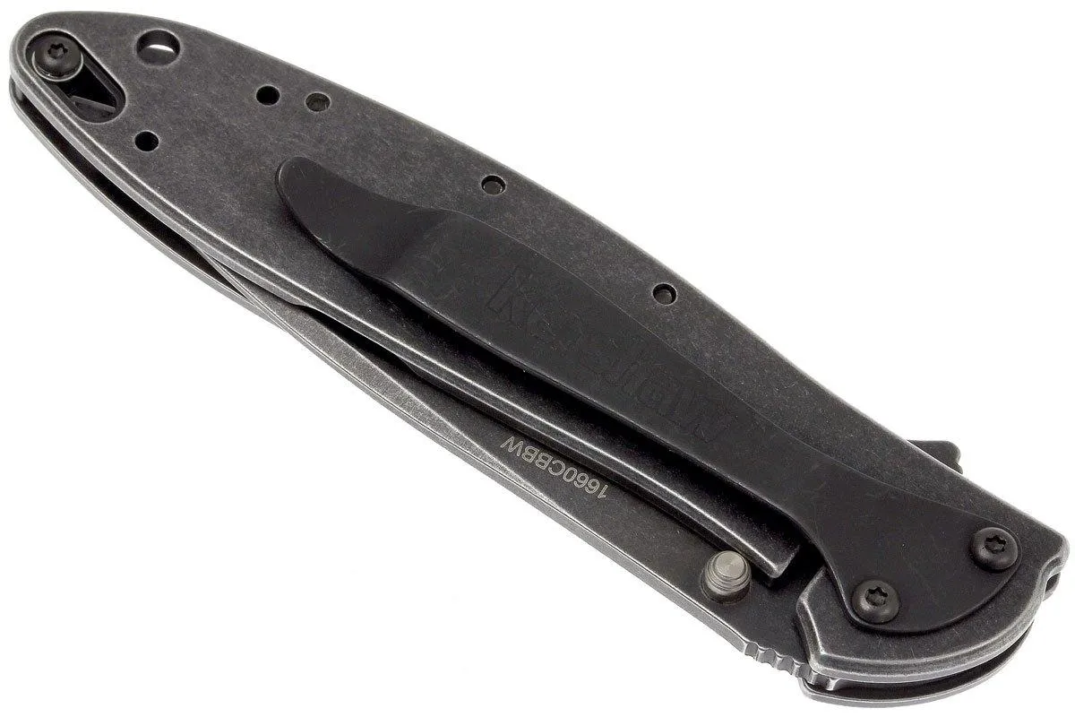 Kershaw Leek 1660CBBW Cuchilla Compuesta, Blackwashed
