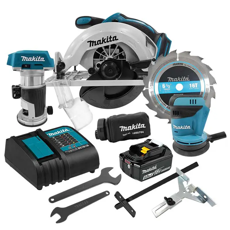 Kit Completo de Carpinteria Makita DLX3165ST 18V LXT