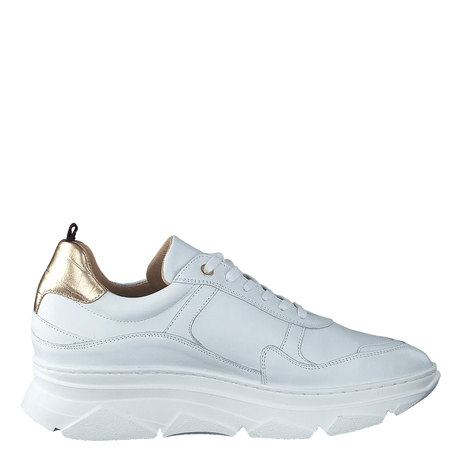 KMB zapatos Quingo Bco White + Croc Gold