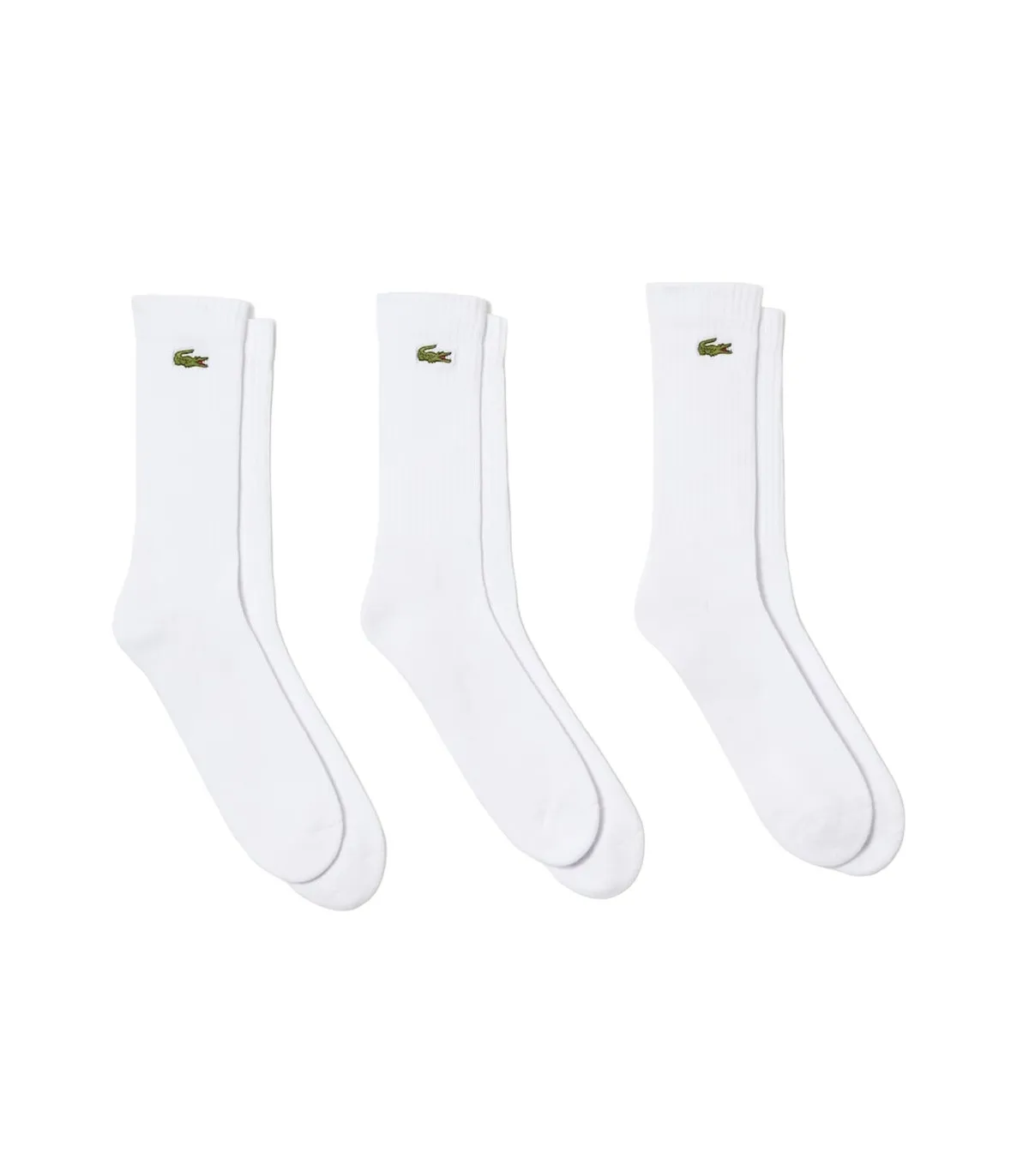 LACOSTE  CALCETINES UNISEX BLANCOS  CHAUSSETTES