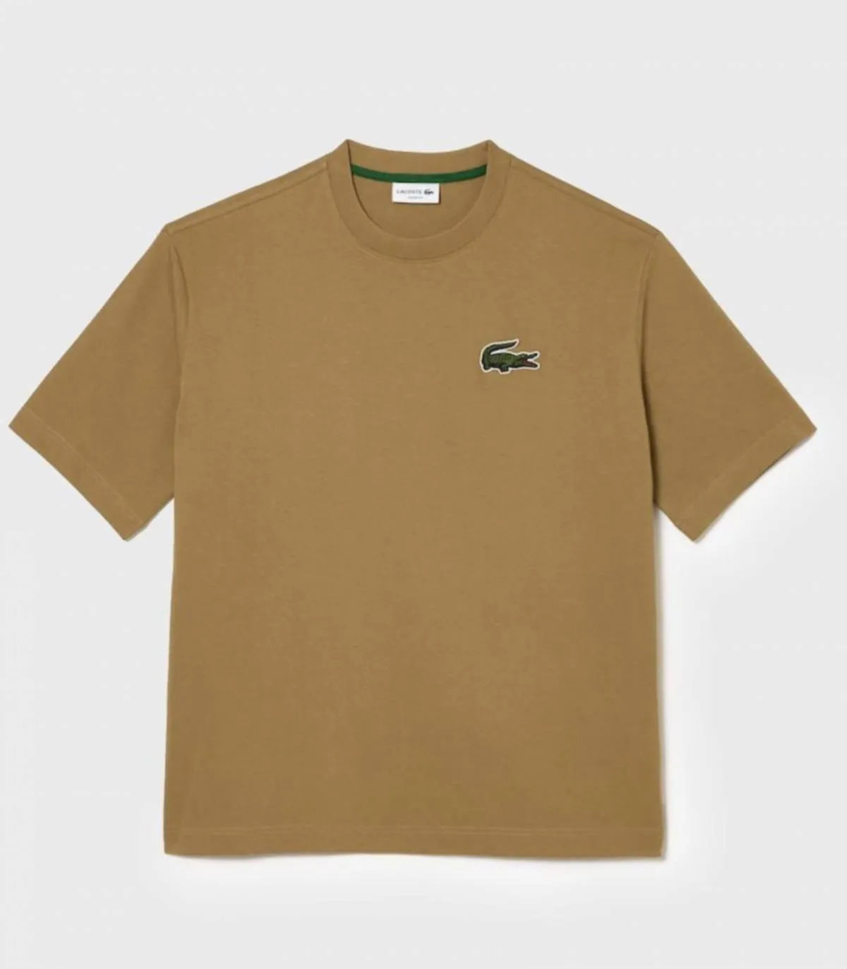 LACOSTE  CAMISETA PARA HOMBRE MARRóN  TEESHIRT LOGO GRANDE