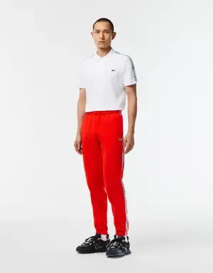 Lacoste Pantalones de chándal Jogger de hombre Lacoste con raya con logo