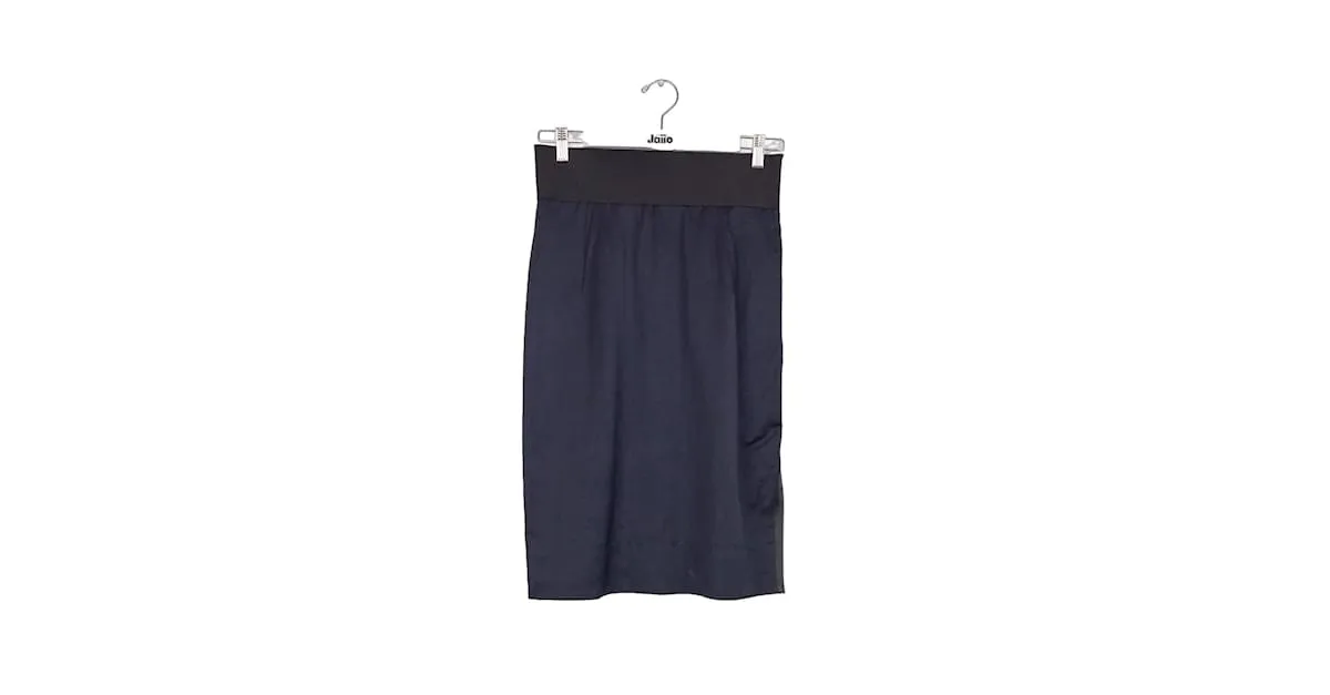 Lanvin Falda azul 