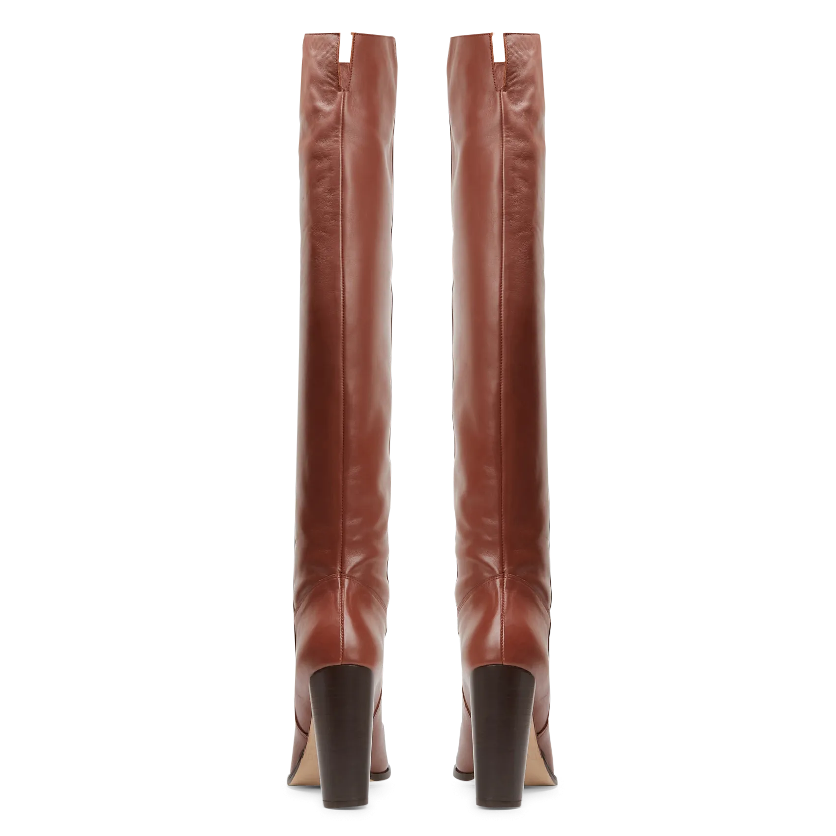 LENA  BOTAS ALTAS DE PIEL EN MARRON