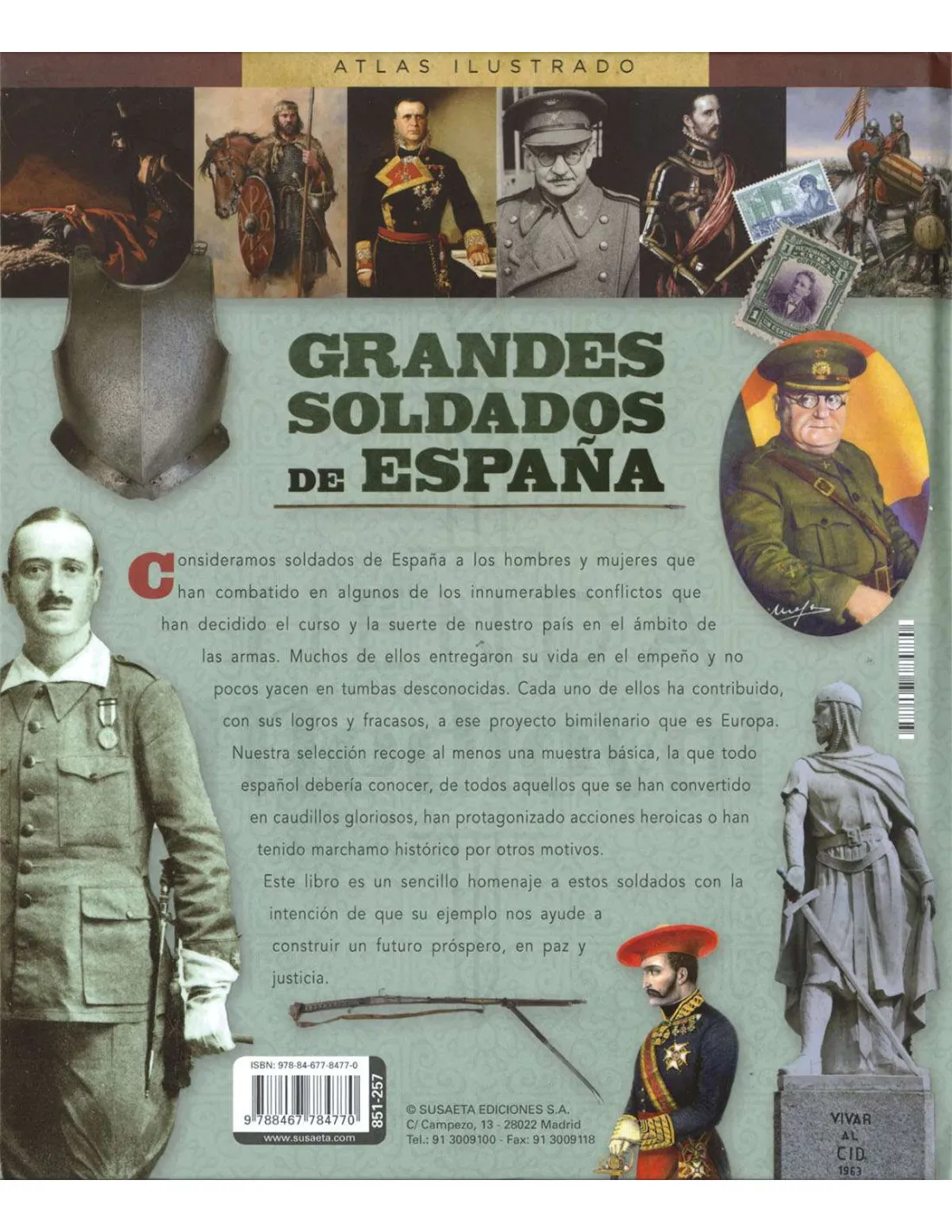 Libro Grandes soldados de España (En Español)